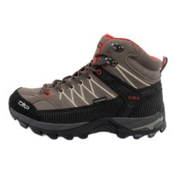 Buty CMP Rigel 3Q12947 09PT z mambraną brązowe. Brązowe buty trekkingowe męskie na zimę, ze skóry, bez zapięcia. Za 641.94 zł.