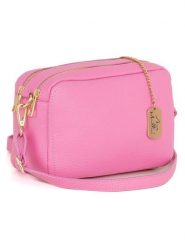 Anna Morellini Skórzana torebka "Pippa" w kolorze różowym - 25 x 16 x 6 cm rozmiar: onesize. Różowe torebki klasyczne damskie Anna Morellini, bez wzorów, z materiału, bez dodatków. Za 217.99 zł.