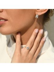 DIAMOND & CO Złoty pierścionek "Pescara" z diamentami rozmiar: 56. Szare pierścionki damskie Diamond & Co, z diamentem, złote. Za 1,174.99 zł.