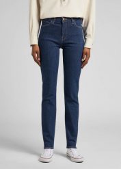 LEE SCARLETT HIGH DAMSKIE SPODNIE JEANSOWE DARK HYDRO L626FAKQ 112320168. Spodnie materiałowe damskie Lee, bez wzorów, z jeansu. Za 209.99 zł.