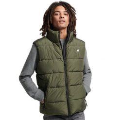 Kurtka puchowa Superdry Sports. Zielone kurtki męskie Superdry., m, bez wzorów, z puchu, sportowe, bez kaptura. Za 411.25 zł.