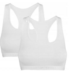 Stanik sportowy 4F. Białe biustonosze sportowe damskie 4f, bez wzorów. Za 102.99 zł.