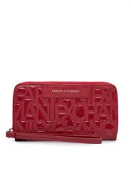 Armani Exchange Portfel XW001606 AF17290 U5081 Czerwony. Czerwone portfele damskie Armani Exchange, bez wzorów, ze skóry. Za 379.99 zł.