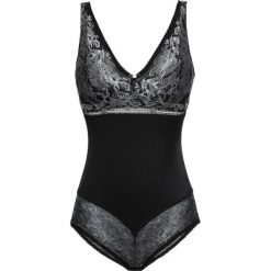 Body bonprix czarno-ecru. Czarne body damskie bonprix, z aplikacjami, z koronki. Za 99.99 zł.