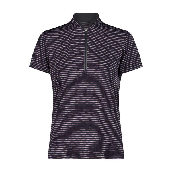 Damska koszulka z półgolfem CMP. Szare t-shirty damskie CMP, bez wzorów, bez kołnierzyka. W wyprzedaży za 147.60 zł.