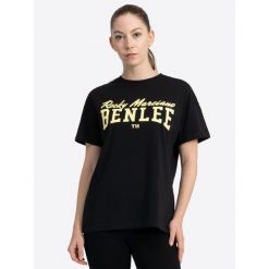 Damska koszulka z nadrukiem Benlee Lilly. Czarne bluzki sportowe damskie Benlee, bez wzorów, bez ramiączek. Za 168.00 zł.