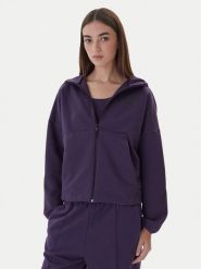 Adidas Bluza Z.N.E. KC4569 Fioletowy Loose Fit. Fioletowe bluzy bez kaptura damskie Adidas, l, z bawełny. Za 419.99 zł.