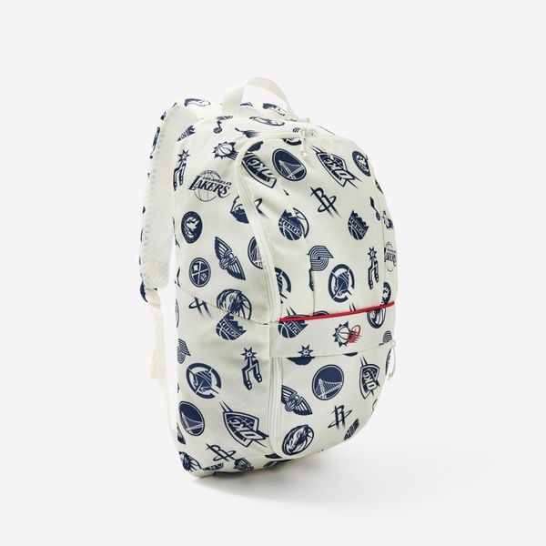 Plecak do koszykówki NBA Western 20 L. Białe plecaki męskie KIPSTA, bez wzorów, z materiału. Za 129.99 zł.