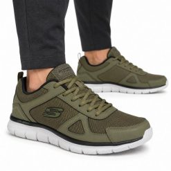 Buty męskie sportowe Skechers TRACK SCLORIC. Zielone buty fitness męskie Skechers, na fitness i siłownię. Za 229.00 zł.