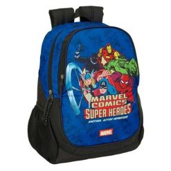 Plecak szkolny MARVEL Granatowy. Niebieskie plecaki damskie marvel, bez wzorów. Za 148.85 zł.