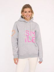 Zwillingsherz Bluza "Alissa Heart" w kolorze szarym rozmiar: S/M. Szare bluzy z kapturem damskie Zwillingsherz, m, z bawełny. Za 241.56 zł.