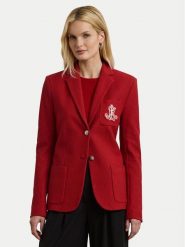 LAUREN RALPH LAUREN Marynarka 200797305026 Czerwony Slim Fit. Czerwone marynarki i żakiety damskie Lauren Ralph Lauren, m, bez wzorów, z bawełny. Za 1,169.00 zł.