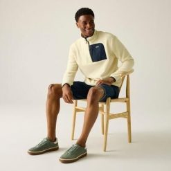 Męska bluza polarowa Frankie Half Zip. Białe bluzy bez kaptura męskie Regatta, m, z polaru. Za 229.99 zł.