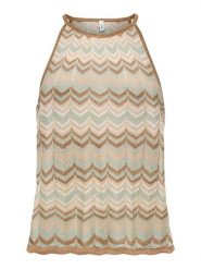 ONLY Top w kolorze beżowym rozmiar: XS. Brązowe topy damskie Only, xs, bez wzorów, bez kołnierzyka. Za 77.95 zł.