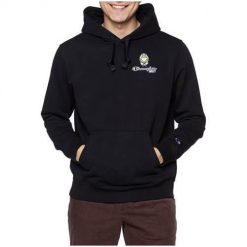 Bluza sportowa męska Champion X Smiley. Czarne bluzy sportowe męskie CHAMPION, bez wzorów, z materiału, sportowe, bez kołnierzyka, bez ramiączek. Za 351.35 zł.