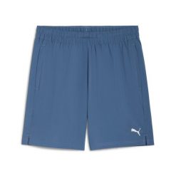 Szorty Puma Train All Day. Niebieskie szorty męskie Puma, bez kołnierzyka. Za 196.50 zł.