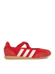 Adidas Baleriny CEO-BARREDA MARY JANE HQ7398 Czerwony. Czerwone baleriny damskie Adidas, bez wzorów, ze skóry, bez obcasa. Za 279.99 zł.