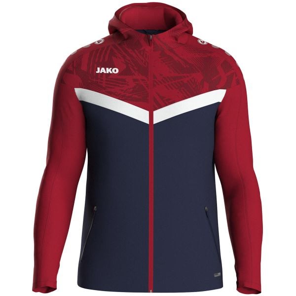 Bluza dresowa z kapturem zapinana na zamek Jako Iconic. Czerwone bluzy z kapturem męskie Jako, xl, z dresówki. Za 347.50 zł.