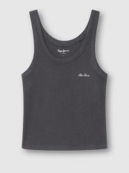 Pepe Jeans Top w kolorze czarnym rozmiar: XL. Czarne topy damskie Pepe Jeans, xl, bez wzorów, z jeansu, bez kołnierzyka. Za 61.17 zł.