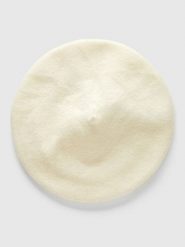 Benetton Czapka w kolorze kremowym rozmiar: onesize. Brązowe czapki zimowe damskie Benetton, ze skóry. Za 66.16 zł.