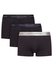 Tommy Hilfiger Komplet 3 par bokserek UM0UM03411 Czarny. Czarne bokserki męskie Tommy Hilfiger, bez wzorów, z bawełny. Za 199.99 zł.