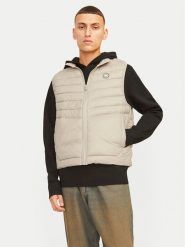 Jack & Jones Kamizelka Sprint 12258457 Beżowy Regular Fit. Brązowe kamizelki męskie Jack & Jones, l, z syntetyku. Za 99.99 zł.