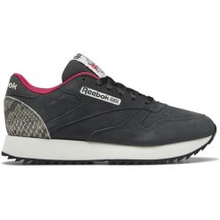 Buty sportowe damskie Reebok Classic Leather. Szare buty sportowe na co dzień damskie Reebok, bez wzorów, z zamszu, reebok classic. Za 189.00 zł.