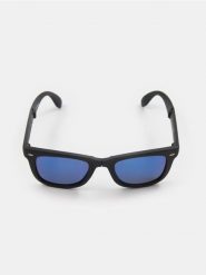 Składane okulary przeciwsłoneczne - czarny. Czarne okulary przeciwsłoneczne męskie Sinsay. W wyprzedaży za 15.99 zł.