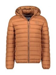 Geographical Norway Kurtka pikowana "Amichoko" w kolorze jasnobrązowym rozmiar: XL. Brązowe kurtki męskie Geographical Norway, xl, bez wzorów, bez kaptura. Za 156.61 zł.