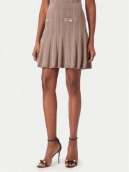Guess Spódnica mini W6YD21 Z0971 Beżowy ciemny Regular Fit. Brązowe spódniczki damskie Guess, l, z aplikacjami, z syntetyku, mini. Za 390.99 zł.