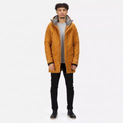 Męska Kurtka Parka Ocieplana Przeciwdeszczowa Tavaris. Żółte kurtki męskie Regatta, na zimę, m, bez wzorów, z materiału. Za 136.99 zł.