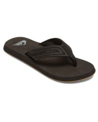Japonki plażowe męskie Quiksilver Monkey Wrench Core. Czarne klapki i japonki męskie Quiksilver, z gumy. Za 129.99 zł.