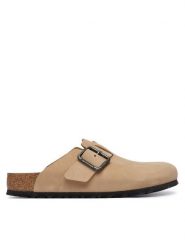 Birkenstock Klapki Boston Wire Buckle 1031584 Beżowy. Brązowe klapki i japonki męskie Birkenstock, z nubiku. Za 759.99 zł.