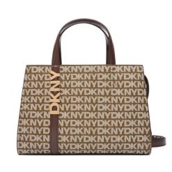 Torebka DKNY. Brązowe torebki klasyczne damskie DKNY, bez wzorów, bez dodatków. Za 739.99 zł.
