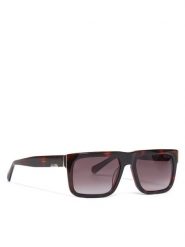 Guess Okulary przeciwsłoneczne GU00171 56F Brązowy. Brązowe okulary przeciwsłoneczne męskie Guess, z tworzywa sztucznego. Za 359.99 zł.