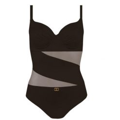 Strój kąpielowy damski jednoczęściowy plażowy Self Fashion 5. Czarne stroje jednoczęściowe damskie SELF HEAT, bez wzorów. Za 215.00 zł.