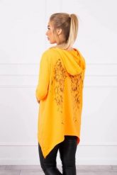Bluza z nadrukiem skrzydeł pomarańczowy neon. Brązowe bluzy z kapturem damskie KESI, l, z bawełny. Za 167.28 zł.