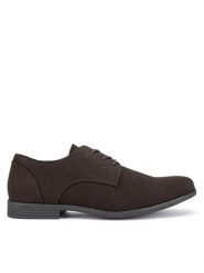 Lanetti Półbuty M16SS025-43 Brązowy. Brązowe buty wizytowe męskie Lanetti, z syntetyku, bez zapięcia. Za 95.99 zł.