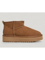 Pepe Jeans FOOTWEAR Skórzane botki "Dissy Young" w kolorze jasnobrązowym rozmiar: 36. Brązowe botki damskie Pepe Jeans FOOTWEAR, z jeansu, bez obcasa, bez zapięcia. Za 162.49 zł.