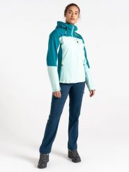 Dare 2b Kurtka przeciwdeszczowa "Torrek" w kolorze turkusowym rozmiar: 46. Niebieskie kurtki przeciwdeszczowe damskie Dare 2b, m, bez kaptura. Za 223.99 zł.