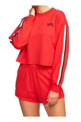 Bluza sportowa damska RVCA Ringside. Czerwone bluzy bez kaptura damskie RVCA, l, z materiału. Za 138.49 zł.