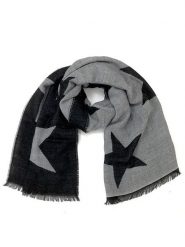 MILANO AMOUR Szal w kolorze czarno-szarym - 176 x 68 cm rozmiar: onesize. Czarne szaliki i kominy damskie MILANO AMOUR, bez wzorów, z materiału. Za 152.98 zł.