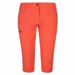 Damskie spodnie outdoorowe 3/4 Kilpi TRENTA-W. Brązowe spodnie materiałowe damskie Kilpi, bez wzorów, z nylonu. Za 145.26 zł.