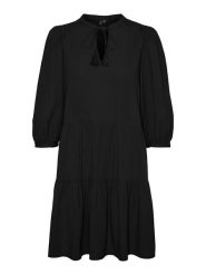 Vero Moda Sukienka "Pretty" w kolorze czarnym rozmiar: XL. Czarne sukienki damskie Vero Moda, xl, bez wzorów, z bawełny, bez kołnierzyka, bez ramiączek, mini. Za 105.14 zł.