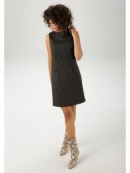 Aniston Sukienka w kolorze czarnym rozmiar: 40. Czarne sukienki damskie Aniston, na co dzień, bez wzorów, bez kołnierzyka, bez ramiączek, mini, proste. Za 79.45 zł.