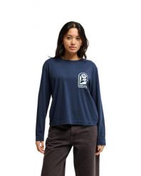 Koszulka dla Kobiety STANDARD Niebieski. Niebieskie t-shirty damskie Quiksilver, l, bez wzorów, z bawełny, bez kołnierzyka. Za 149.99 zł.
