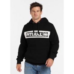 Bluza męska Pitbull z kapturem Sherwood. Zielone bluzy sportowe męskie PITBULL, bez wzorów, sportowe, bez kołnierzyka, bez ramiączek. Za 199.99 zł.