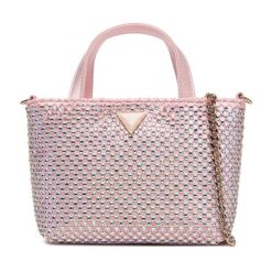 Torebka Guess. Czerwone torebki wieczorowe Guess, z aplikacjami, wizytowe, bez kołnierzyka, bez ramiączek. Za 589.99 zł.