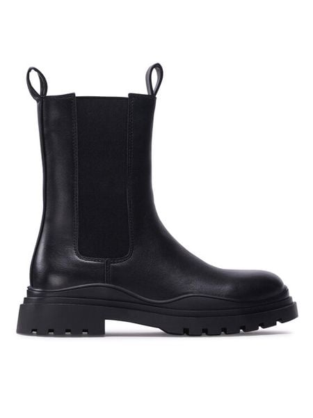 DeeZee Sztyblety H90152-1K Czarny. Czarne botki dziewczęce DeeZee, bez wzorów, ze skóry, bez ramiączek. Za 129.99 zł.