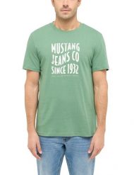 Męski T-Shirt Mustang Style Austin Dark Ivy 1016272 6326. T-shirty męskie Mustang, m, bez wzorów, bez kołnierzyka. Za 89.99 zł.